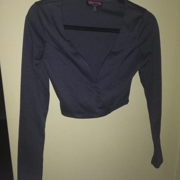 Crop top plunging neckline - Picture 2 of 2